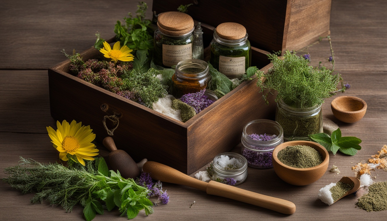 DIY herbal first aid kit