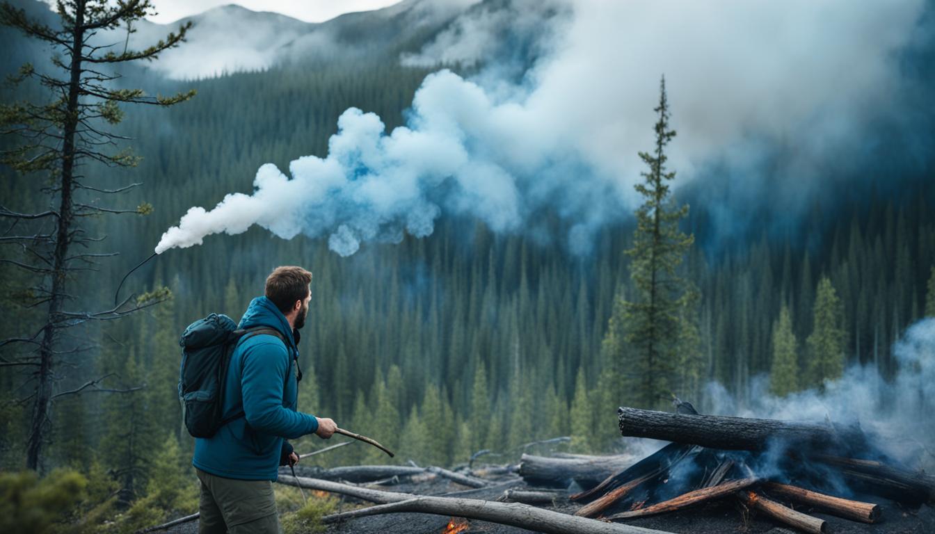 Wilderness signaling with smoke