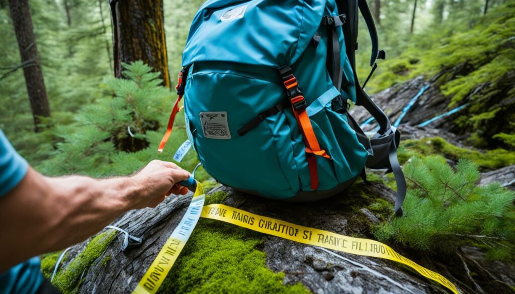 Wilderness trail marking techniques