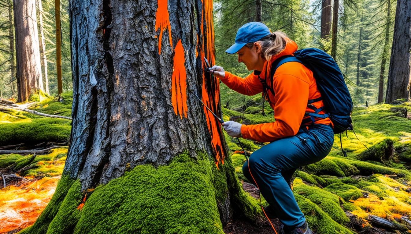 Wilderness trail marking techniques