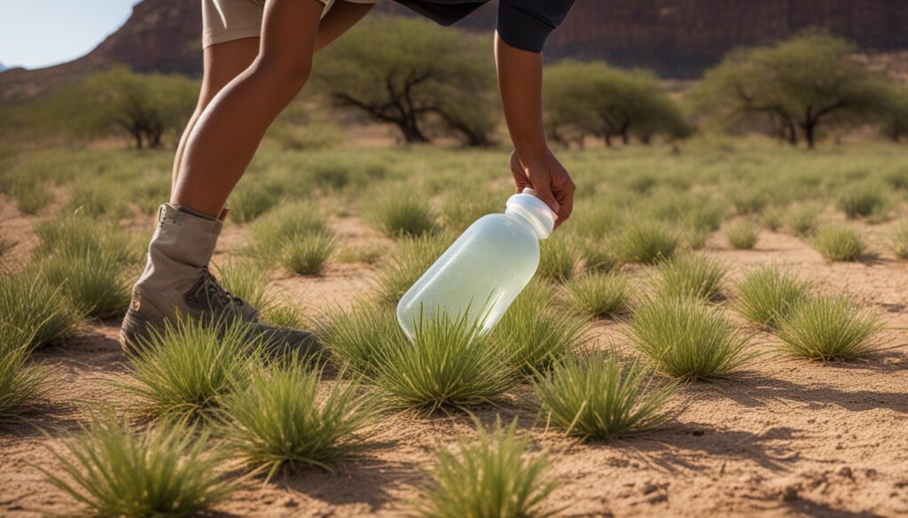 dew collection in arid regions