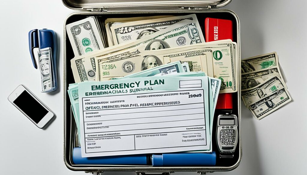 emergency cash and documents