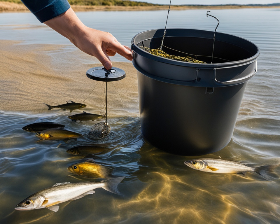 fish trap baiting