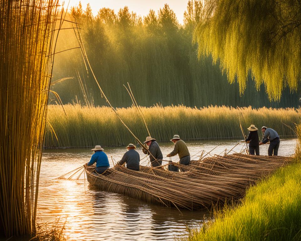 reed fish traps