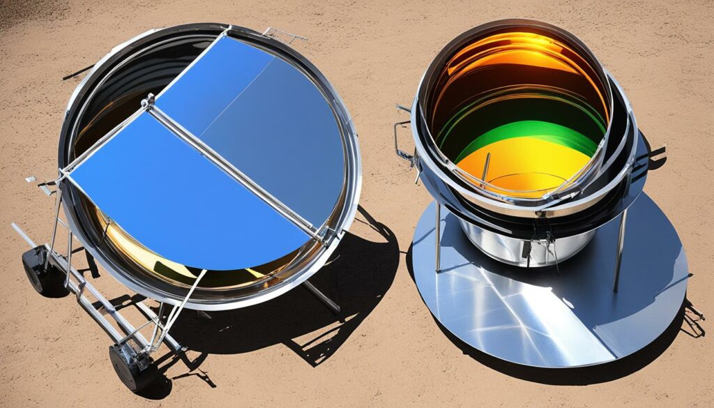 solar cooker components